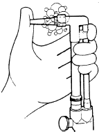проверка утечки газа мылом